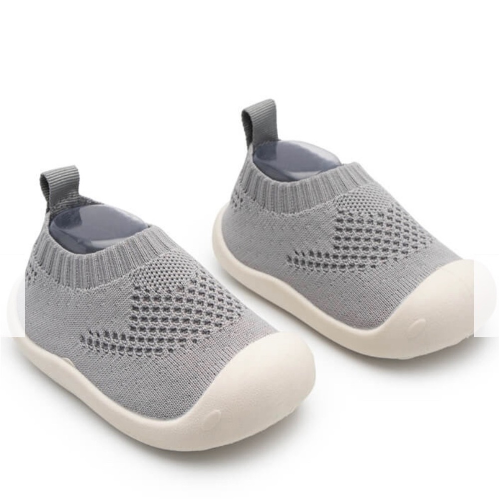 Neutral & Knitted Breathable - Non-Slip Baby Shoe-Socks